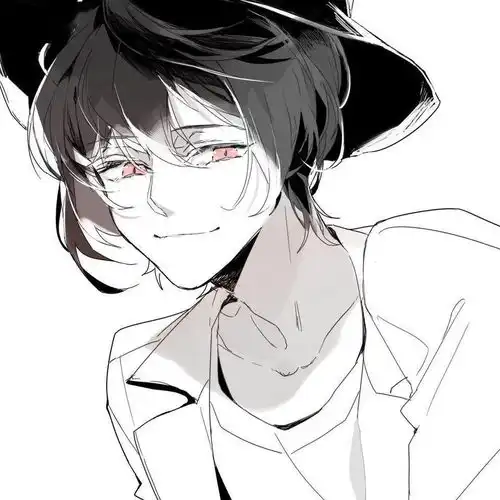 丧系头像动漫男西装身边