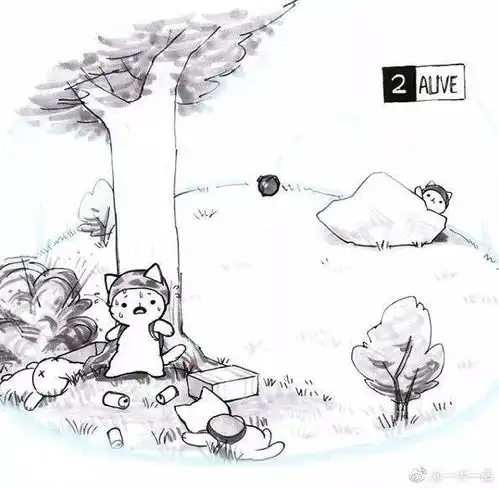 要是吃鸡游戏里全是猫,那该是怎么一副萌景