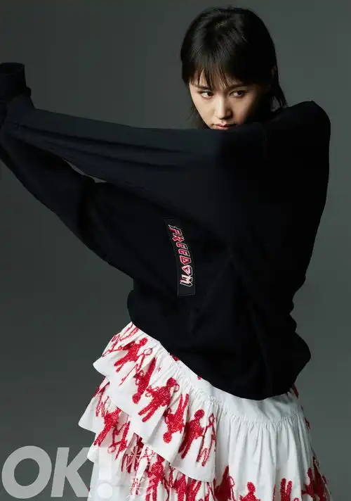 酷女孩再出动,王子文登杂志封面演绎眼神杀