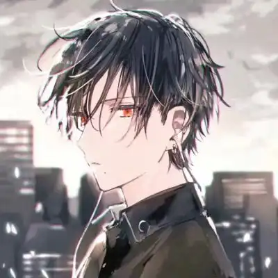 丧系头像动漫男西装张凯