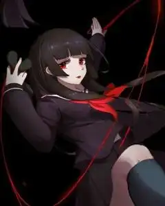 女生二次元头像暗黑