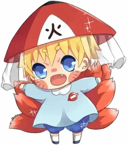 q版呜人九尾狐正太拉面狐狸少年佐堆糖,美图壁纸兴趣社区
