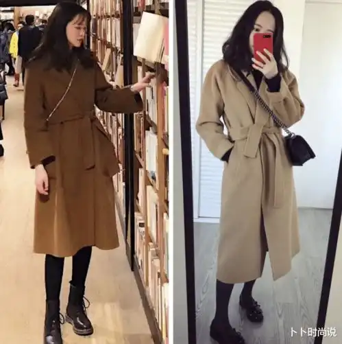 穿腻了韩系风,可以试试英式浪漫的睡袍大衣穿搭,简约高级
