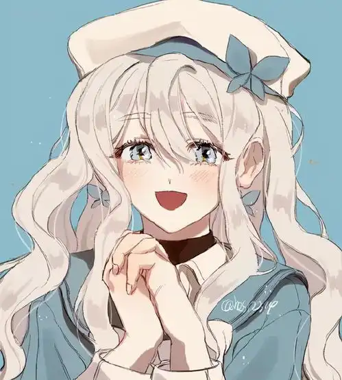 白色系女孩子头像动漫插