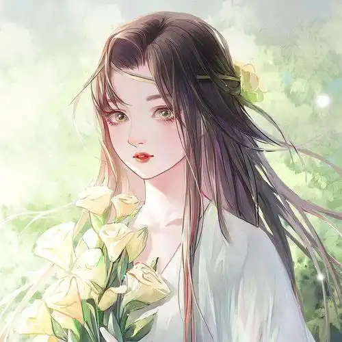 小说女主手绘古风头像