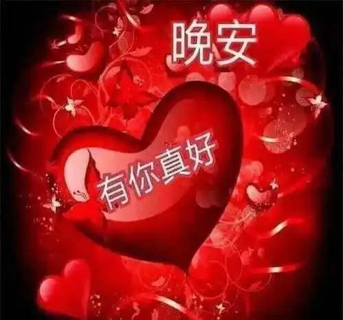 晚上好问候动画表情包,睡前群发晚安问候祝福图片带字