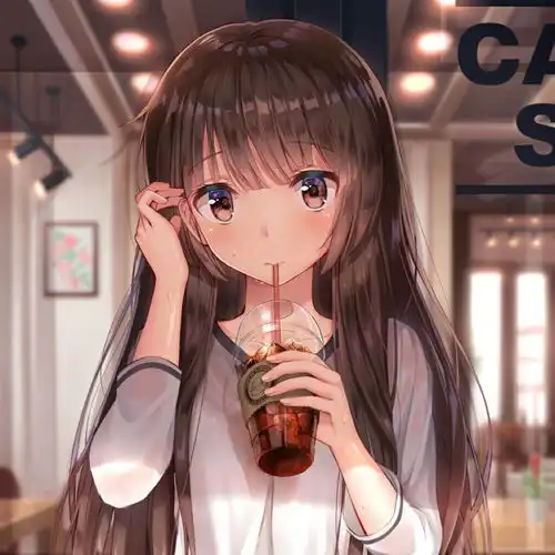 粉色系可爱女生头像二次