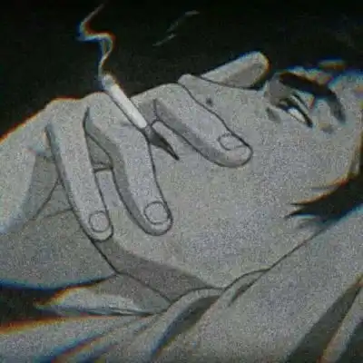 黑色冷酷系男头像图片二