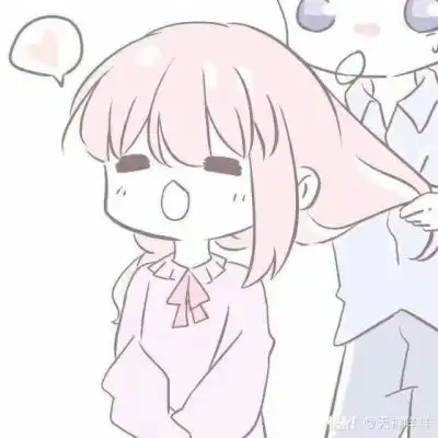 美得让我有了想法了,粉色系卡通头像少女心