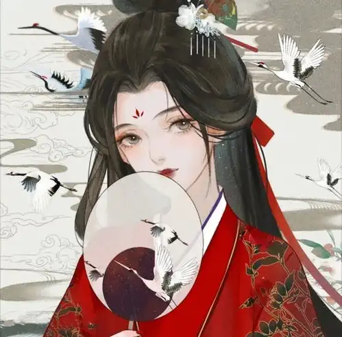 道系古风女头像赵盼儿