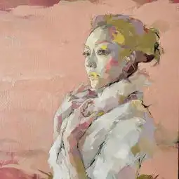 惊艳的马赛克画风将女人的柔美与绚烂表现的淋漓尽致
