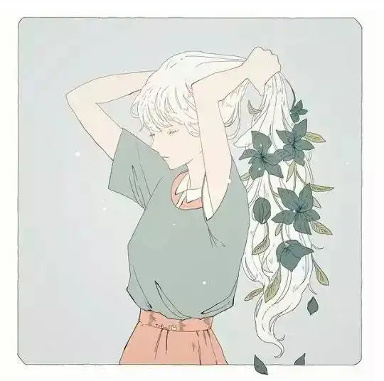 文艺女生头像手绘
