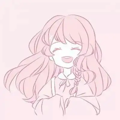 手绘可爱动漫女生头像粉色系少女心