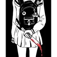 动漫黑粉女头像