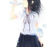 白色系女孩子头像动漫背