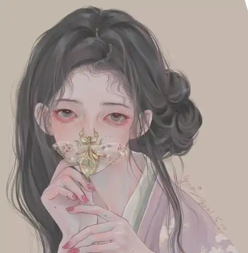 古风女生头像与君初相识,犹如故人归与君相向转向卿,与君双栖共一生腾讯新闻