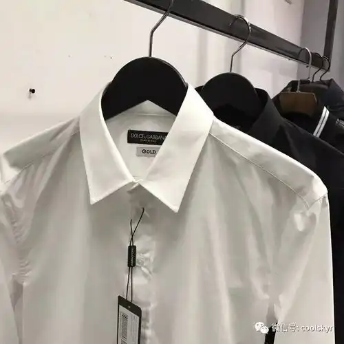 从未见过,完美礼盒dg杜嘉班纳出品千元级高端定制弹力府绸,修身立体裁剪男士春季时尚商务休闲长袖衬衣衬衫