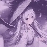 动漫人物图片女生紫色紫色系梦幻动漫女生图片