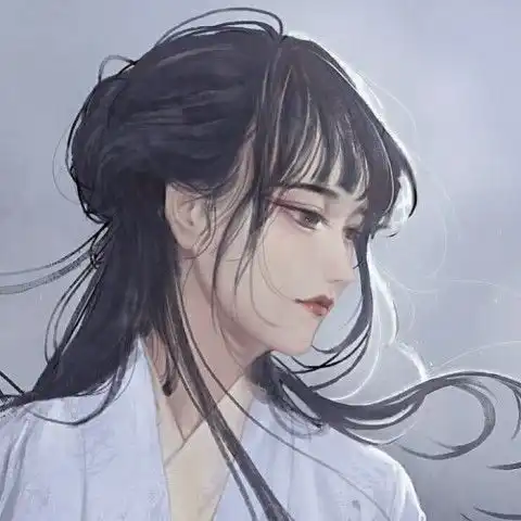 黑发女生头像二次元