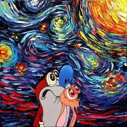 当梵高的星空遇上宫崎骏的龙猫是怎样一种体验