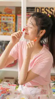 俏皮萌系美女居家甜美写真图片手机壁纸