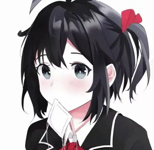ins黑色系动漫女头