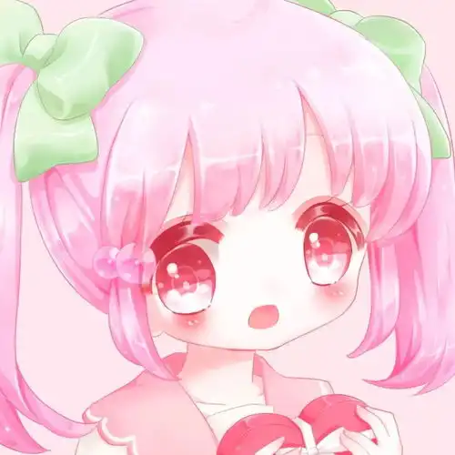 粉红系列少女头像动漫闺