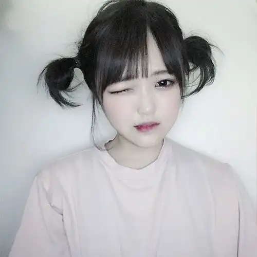 韩系网红头像女高清黑发