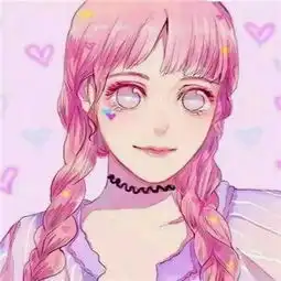 粉红系列少女头像动漫微