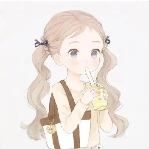 粉色系可爱女生头像二次