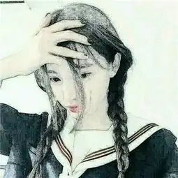 文艺女生头像手绘图片大全今生喜欢搂着的你感觉