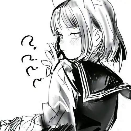 第897期动漫头像0118黑白系动漫女生头像