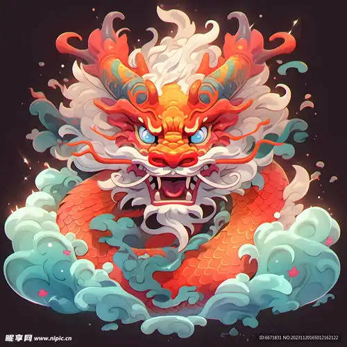 卡通中国龙设计图