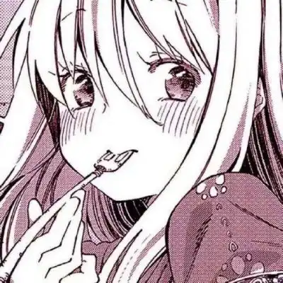 最新红色系女生头像卡通
