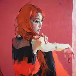 惊艳的马赛克画风将女人的柔美与绚烂表现的淋漓尽致