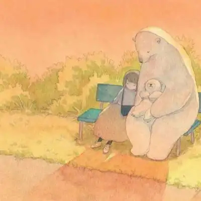 白色治愈系女生头像图片