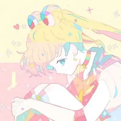 粉色系小众头像美少女战