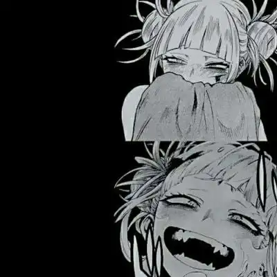 动漫女生头像丧系侧脸头