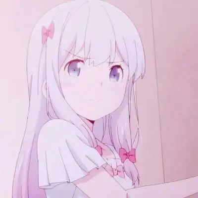 粉色系可爱女生头像二次