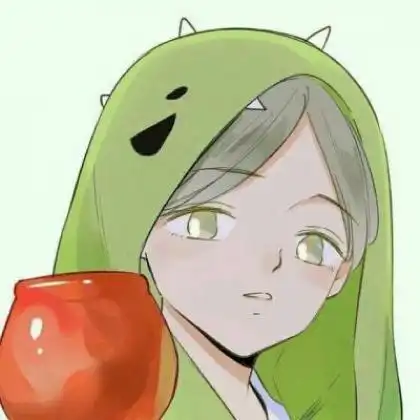 绿系动漫女头像可爱呆萌