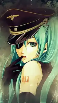 动漫壁纸初音未来黑色系