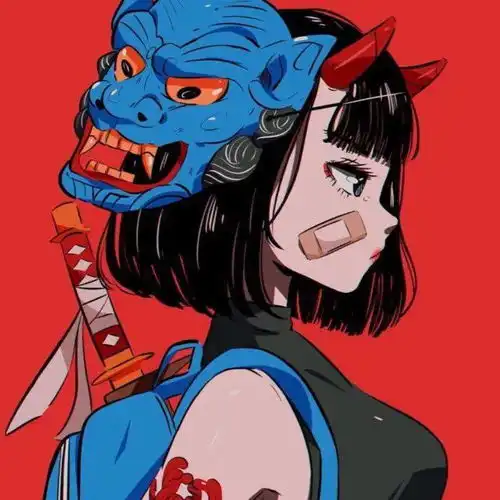 绿色系的女生动漫头像插