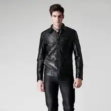 圣得西男装经典时尚皮衣多色可选9209704201黑色0217592a产品图片1素材it168图片大全