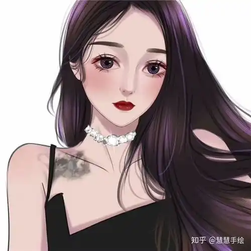 文艺头像女手绘唯美系头