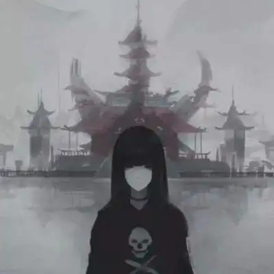 黑化女头像动漫红眼睛