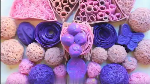 绝美紫色系皂丝皂盒