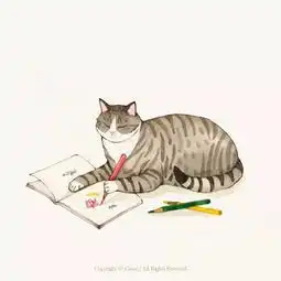他笔下的猫咪,拥有毛茸茸的灵魂和有趣的内心
