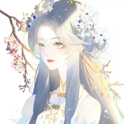 黑白女生动漫头像