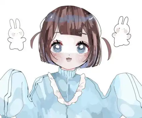 粉色系糖果一样二次元甜蜜动漫少女画风敲可爱的