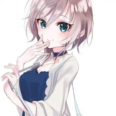 粉色系可爱女生头像二次